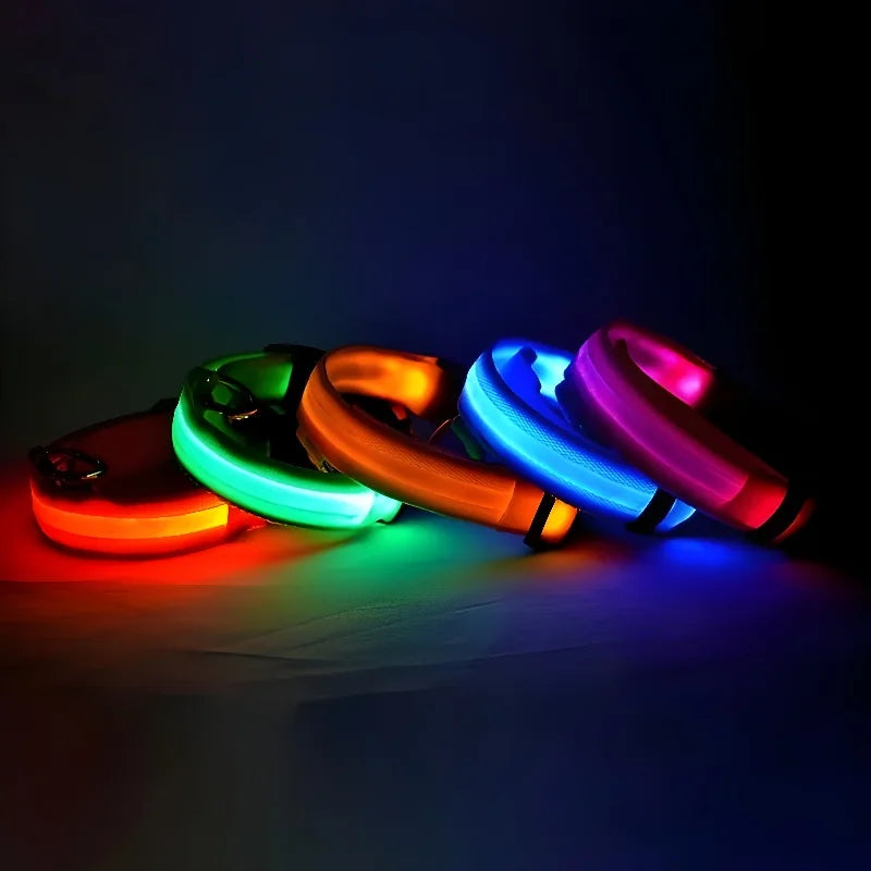 Luminous LED Nylon Dog Collar