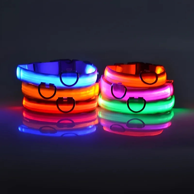 Luminous LED Nylon Dog Collar